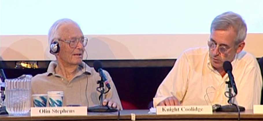 2004 – Olin and Knight Coolidge at S&S 75th Anniversary Symposium